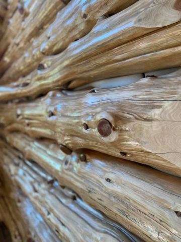 Sticks & Stones hand-notched cedar log cabin work