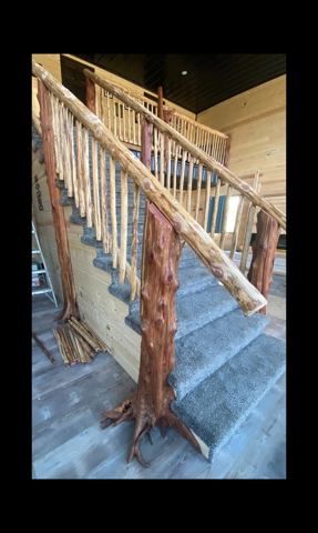 Sticks & Stones hand-notched cedar log cabin work