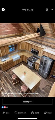 Sticks & Stones hand-notched cedar log cabin work