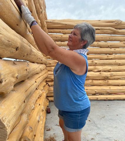 Sticks & Stones hand-notched cedar log cabin work
