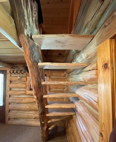 Sticks & Stones hand-notched cedar log cabin work