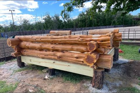 Sticks & Stones hand-notched cedar log cabin work