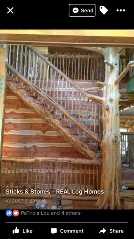 Sticks & Stones hand-notched cedar log cabin work