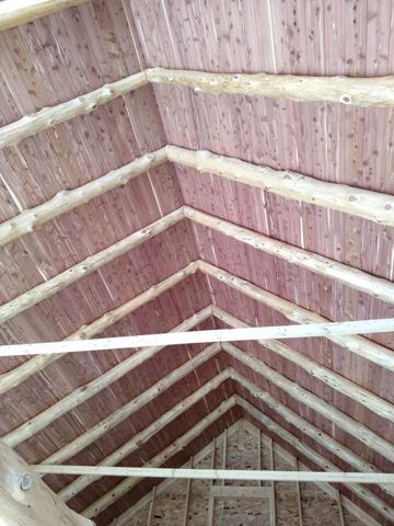 Sticks & Stones hand-notched cedar log cabin work