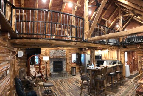Sticks & Stones hand-notched cedar log cabin work